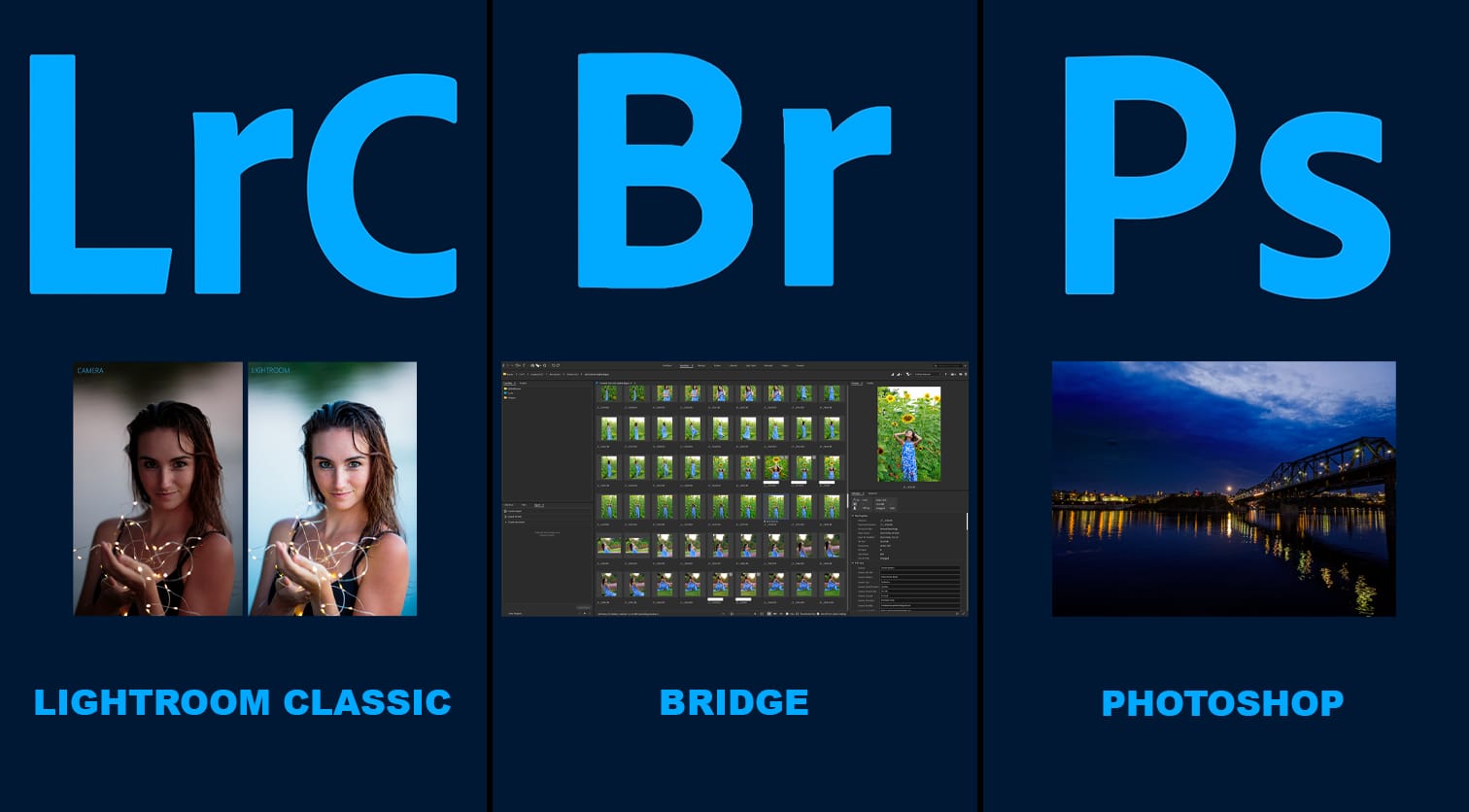 Lightroom Classic - Bridge - Photoshop